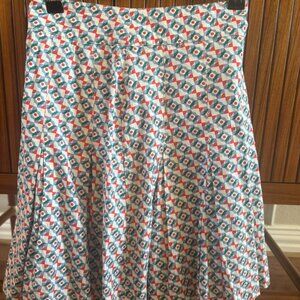NWT Maeve Pleated Multi-Colored Skirt size 4